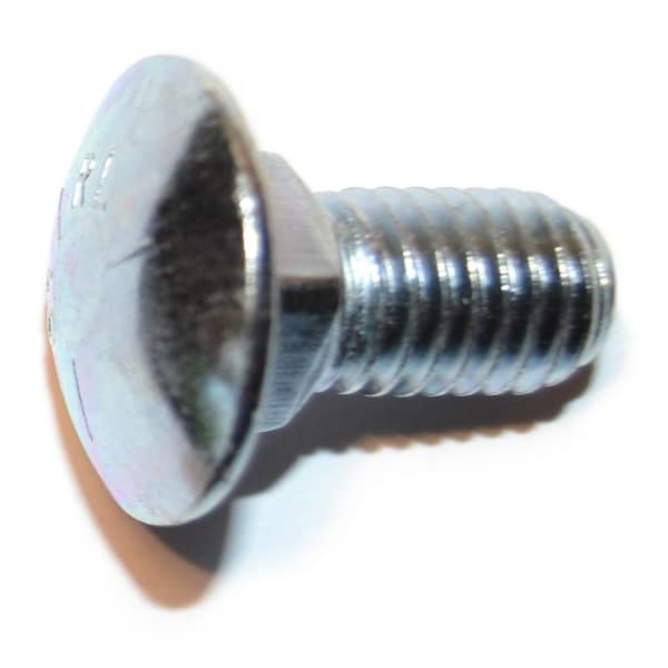 Midwest Fastener Carriage Bolt, Square Neck, 13 (Coarse), 1 in L, Steel, Zinc Plated, 8 PK 31901 - main